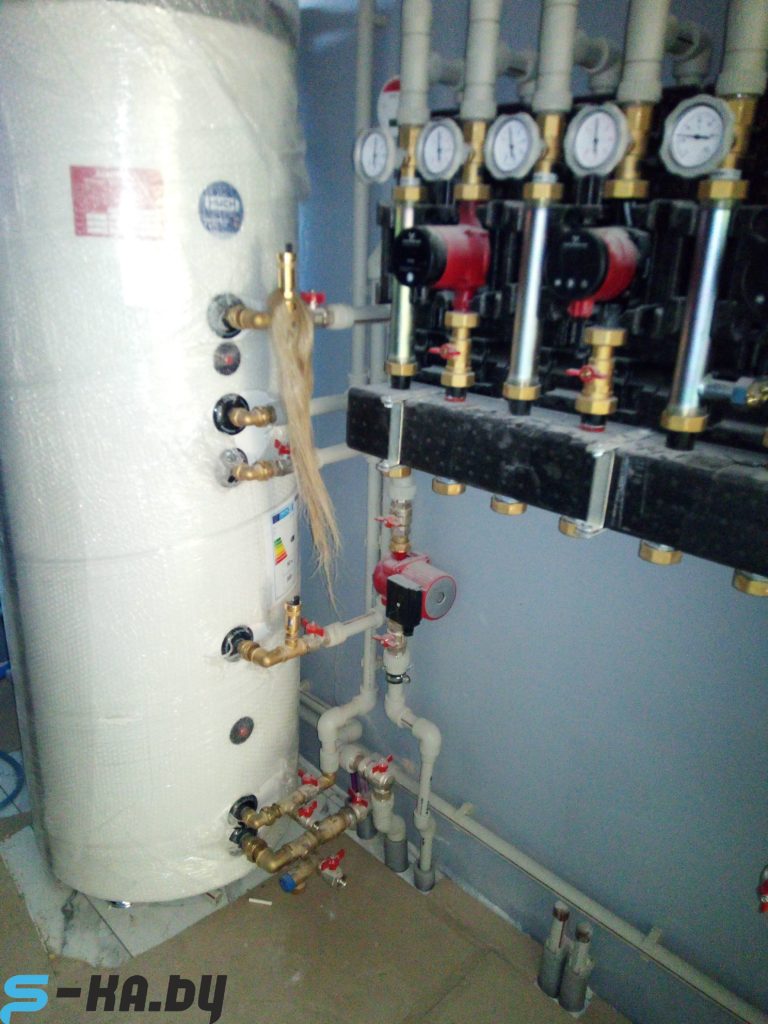 подключение бойлера косвенного нагрева - обвязка котельной фото 0278