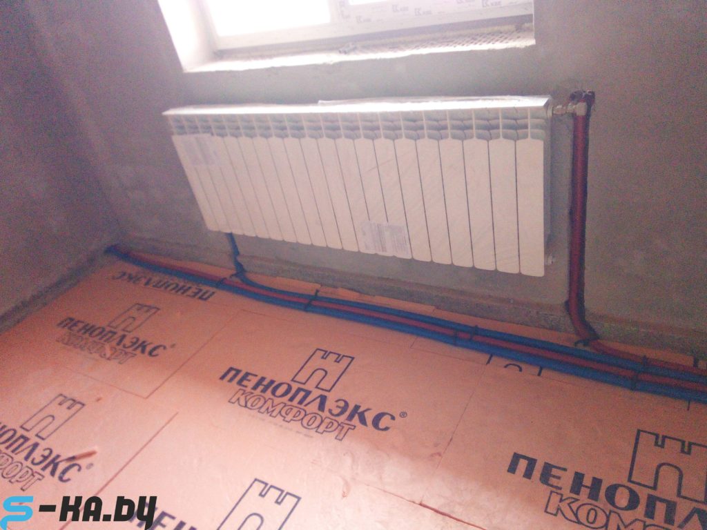 монтаж алюминиевых радиаторов фото 04