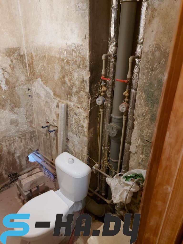 замена стояка водопровода и канализации