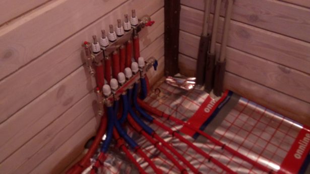 примеры работ. монтаж водяного теплого пола