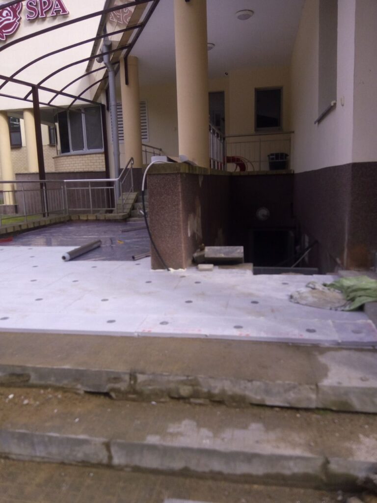 укладка водяного теплого пола санаторий Ружанский фото 0306